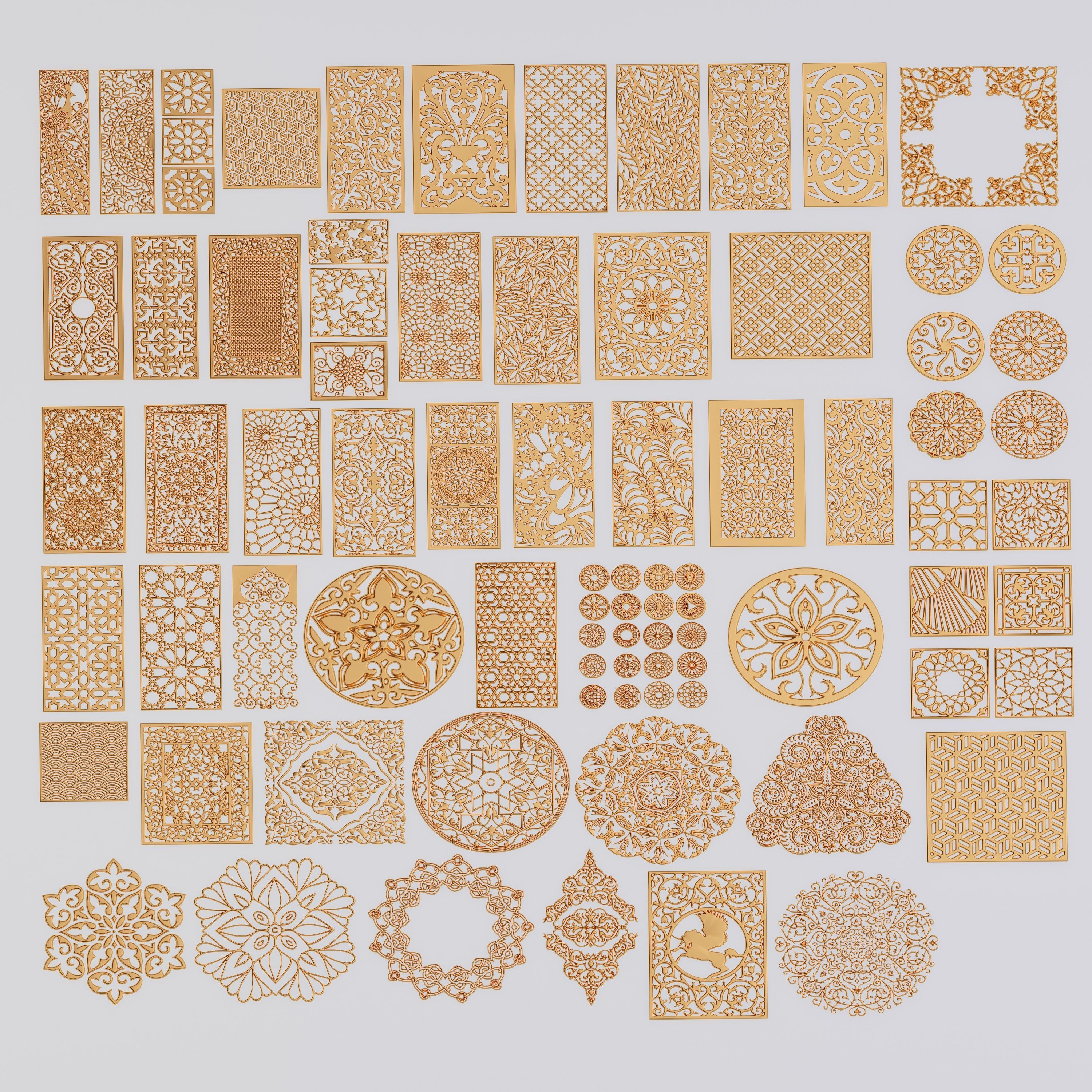  set of patterns 83 pieces 3D model_1