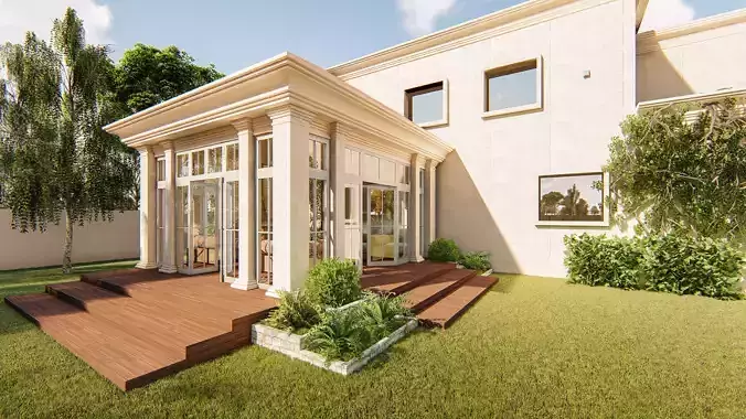 Conservatory structure sketchup model