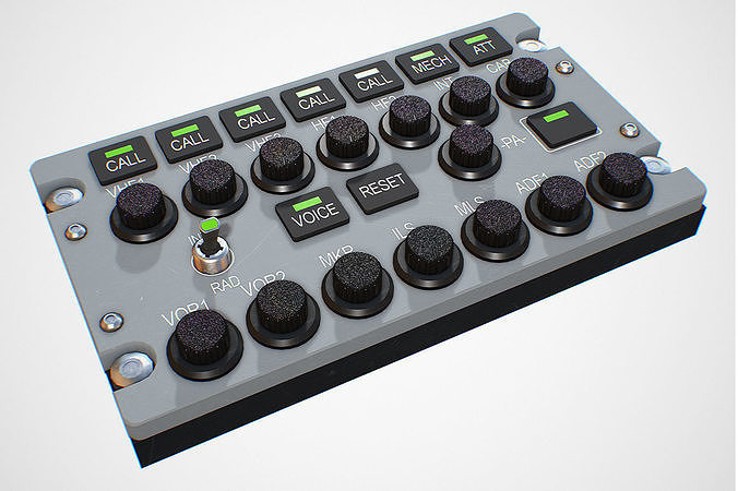 AUDIO Panel Low-poly 3D model