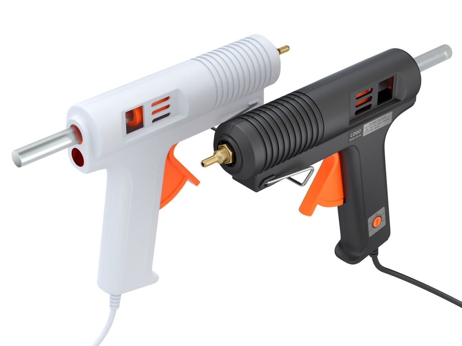 Glue Gun 3D model_7