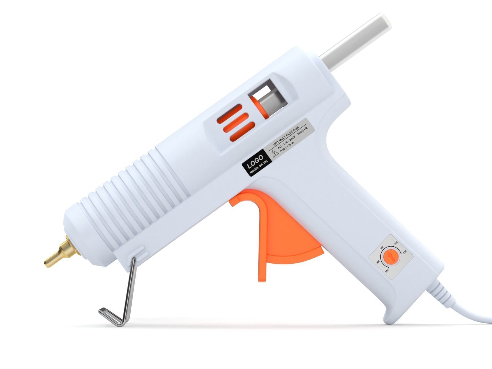 Glue Gun 3D model_4