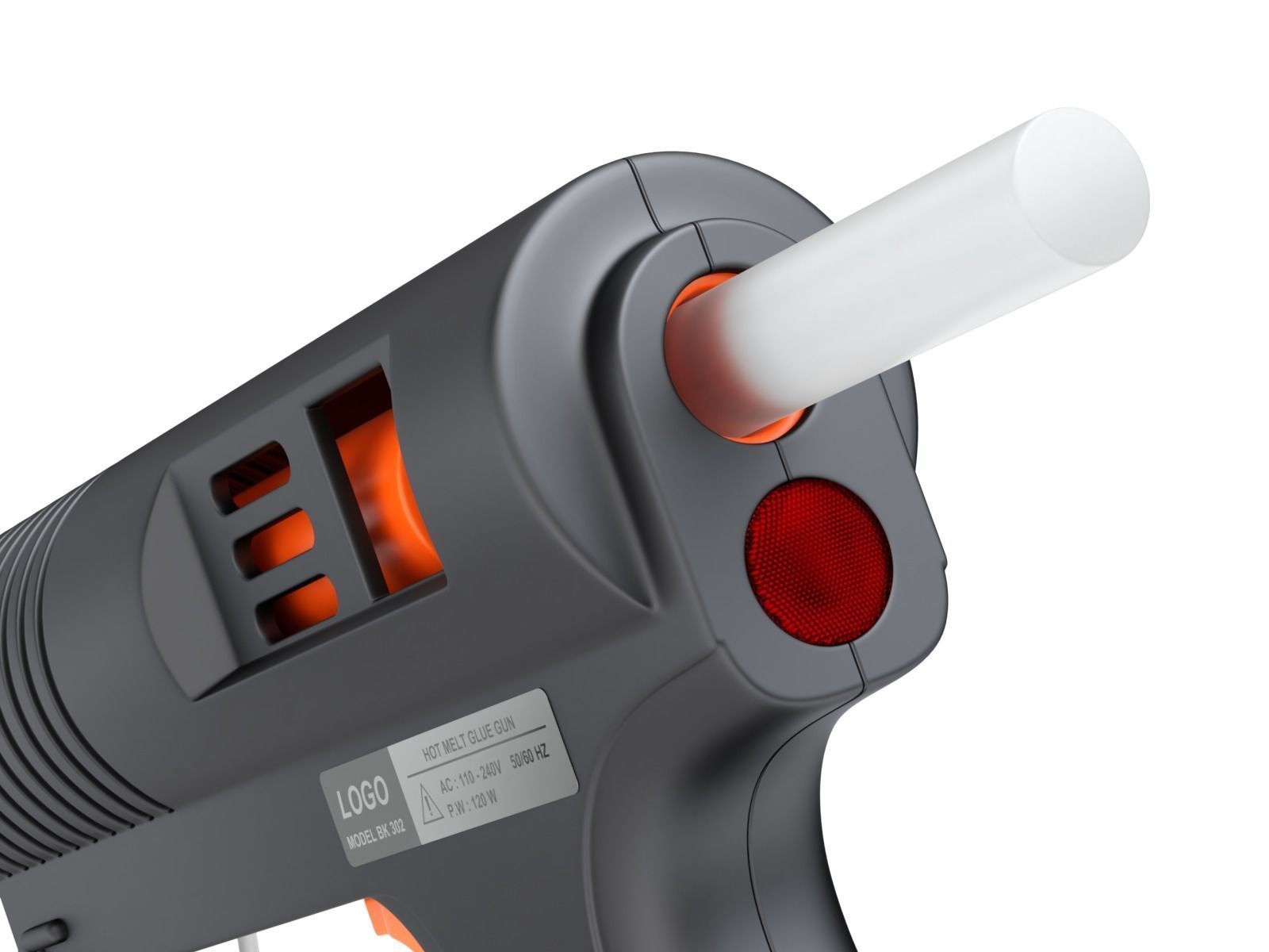 Glue Gun 3D model_11