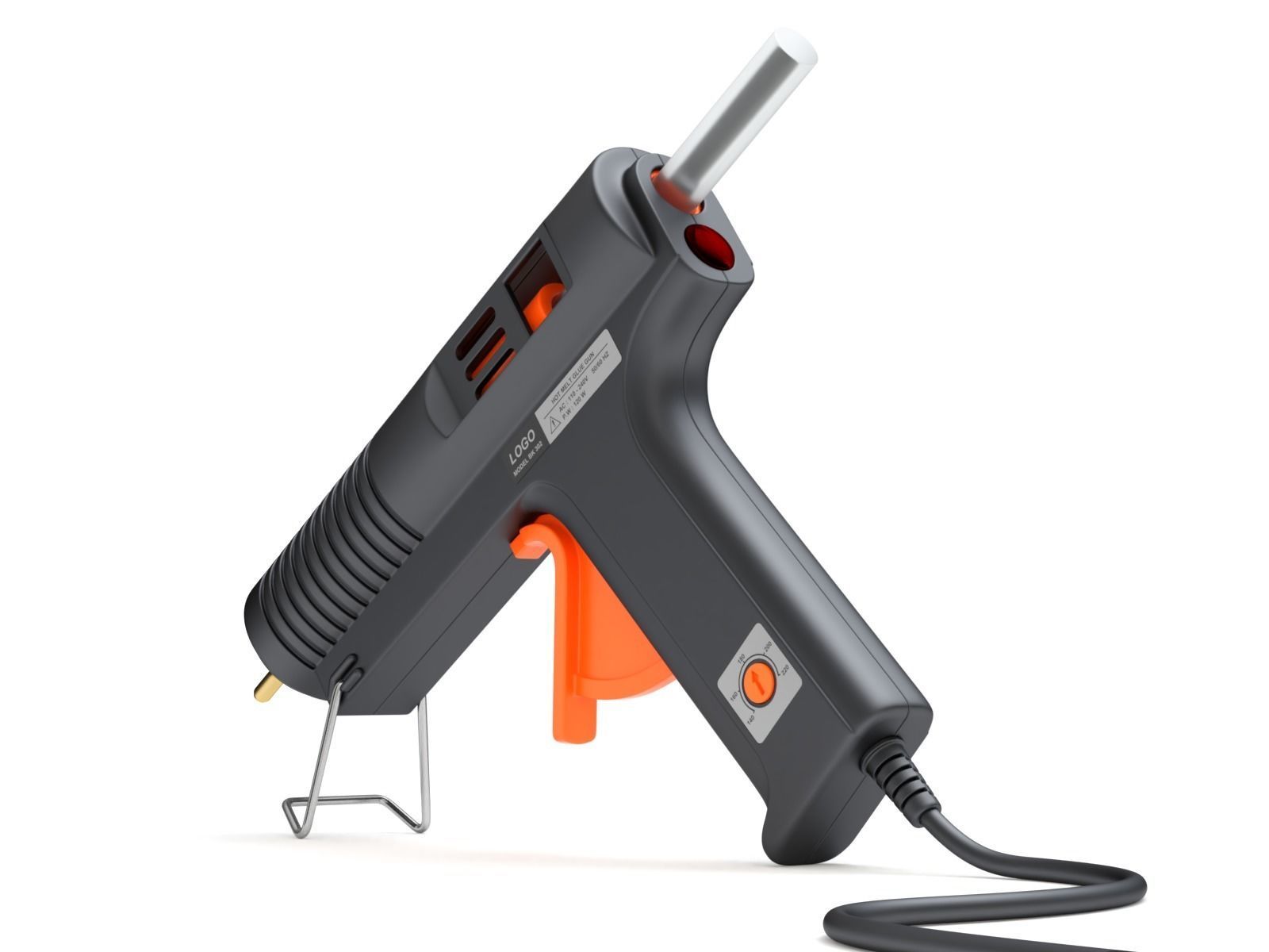 Glue Gun 3D model_2
