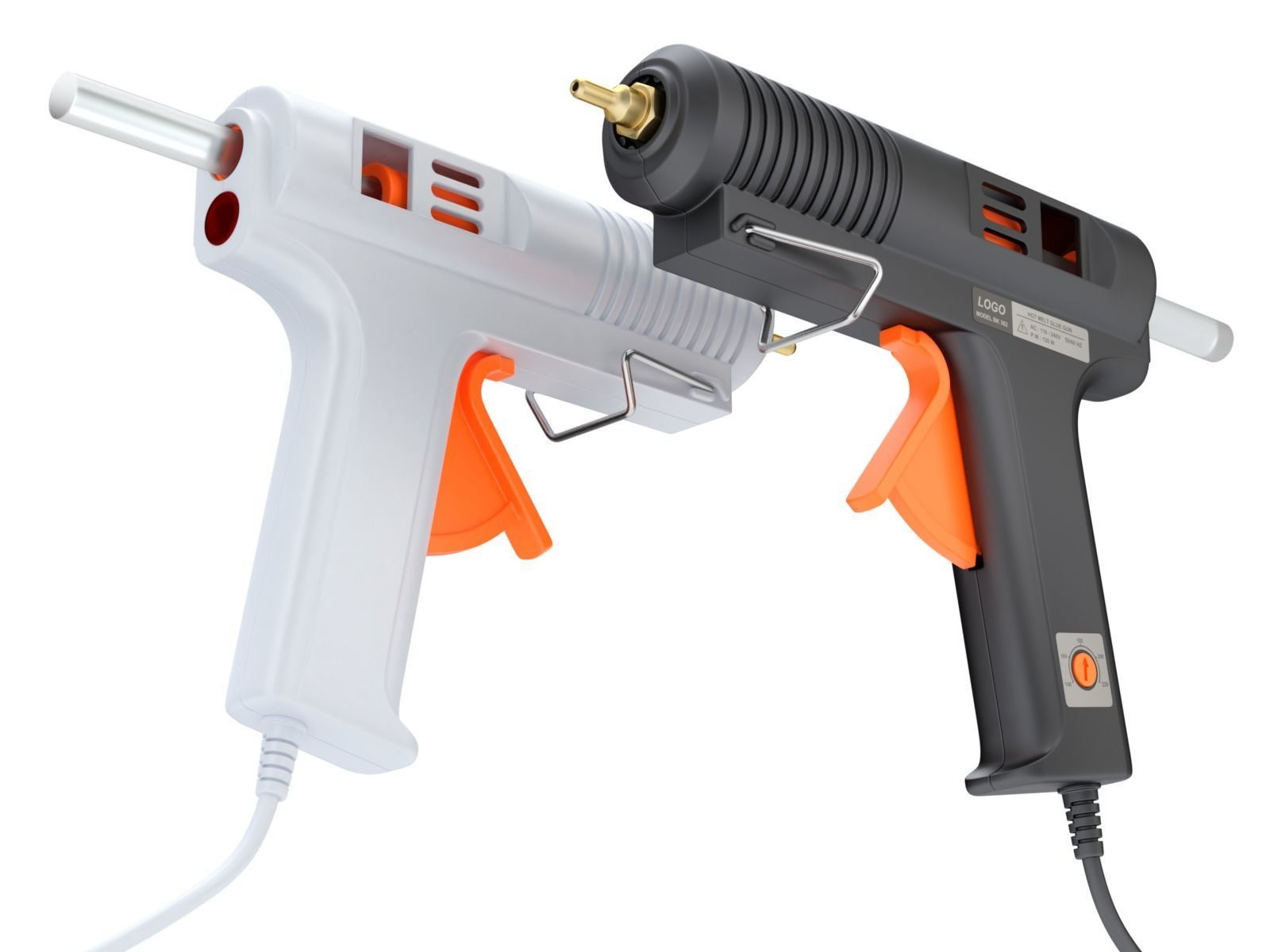 Glue Gun 3D model_1