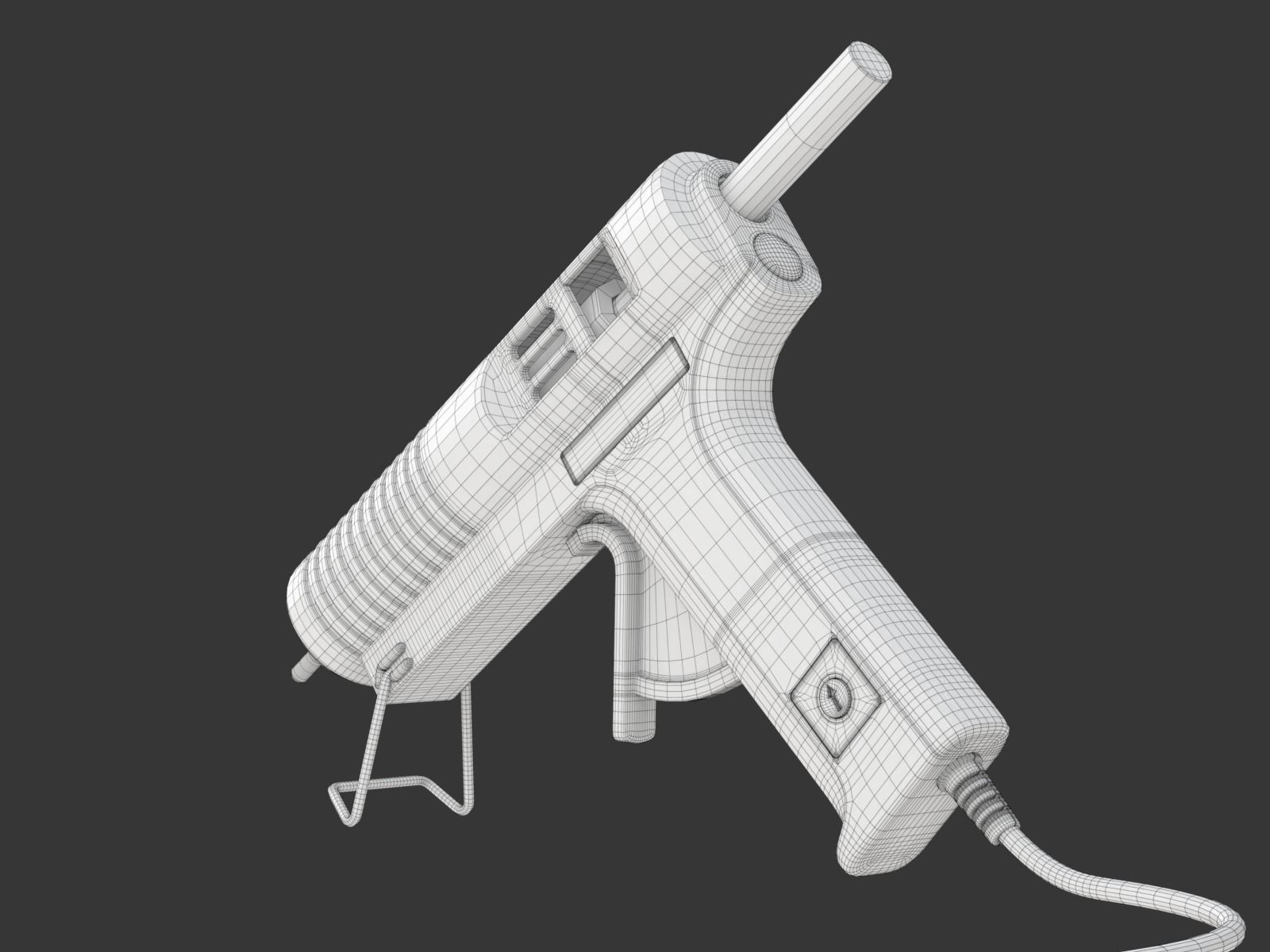 Glue Gun 3D model_27