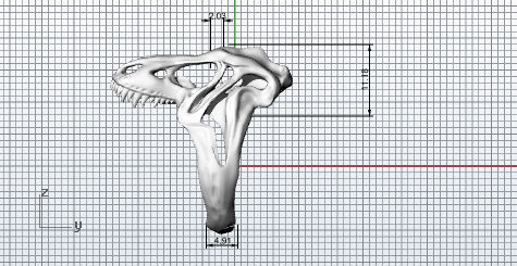 T-Rex Ring 3D print model_5