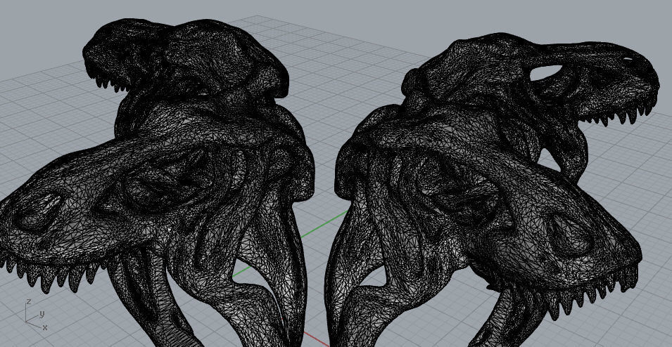 T-Rex Ring 3D print model_2