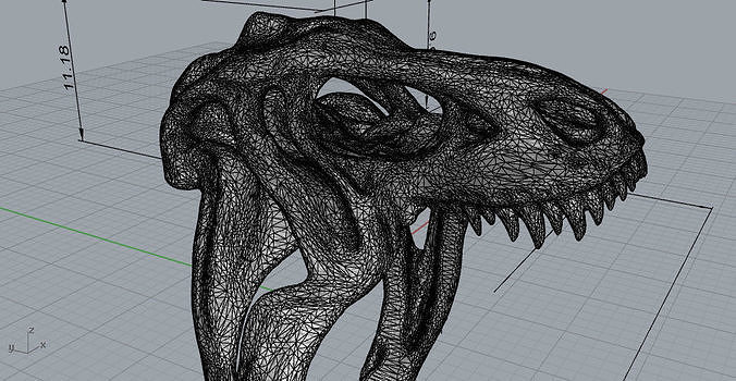 T-Rex Ring 3D print model