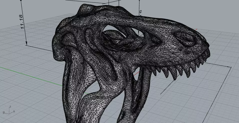 T-Rex Ring 3D print model_0