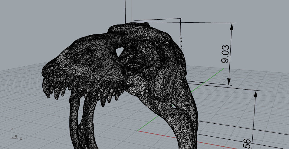 T-Rex Ring 3D print model_1