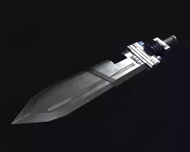 Sci-Fi Sword 3D Model PBR Game Ready