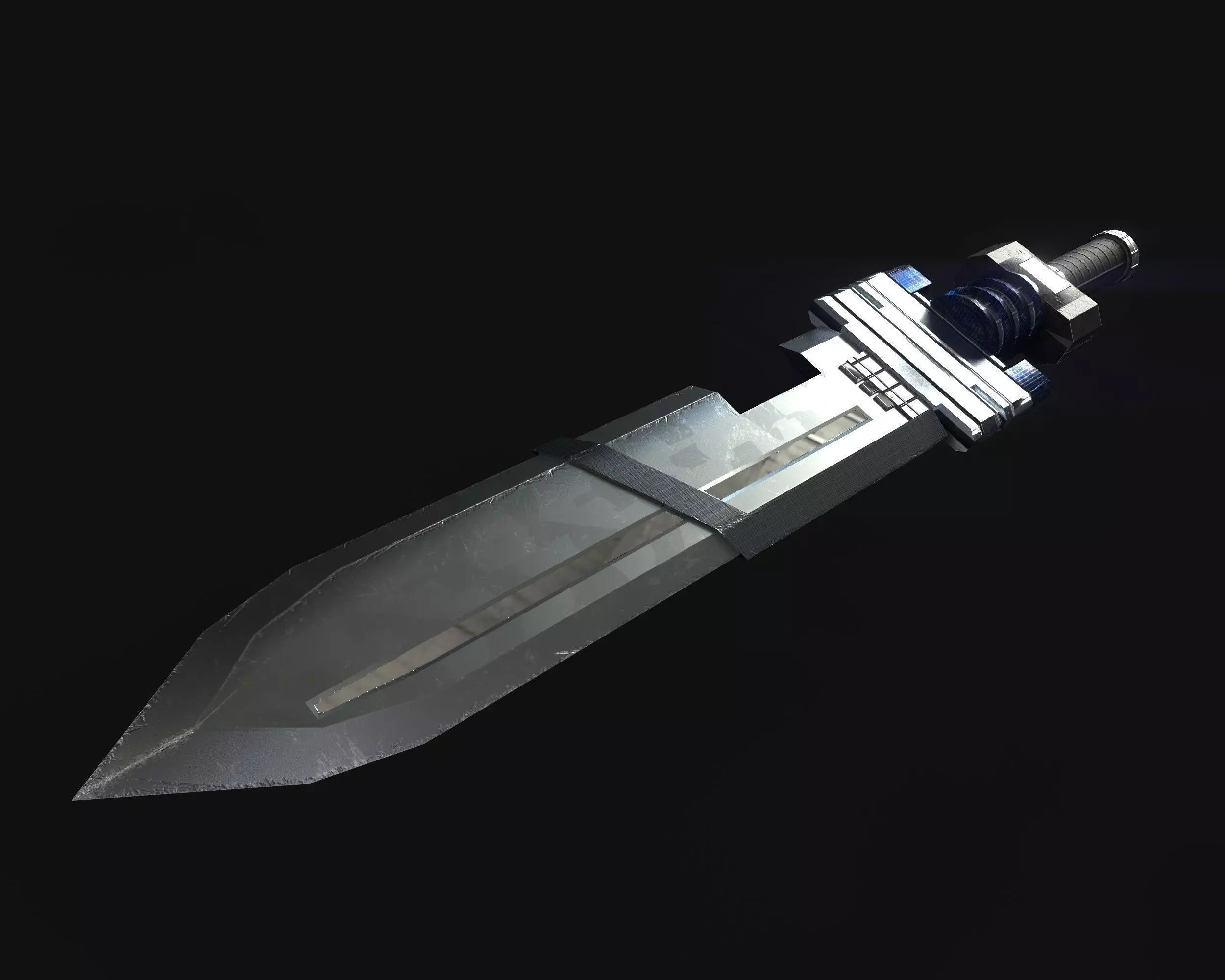 Sci-Fi Sword 3D Model PBR Game Ready Low-poly 3D model