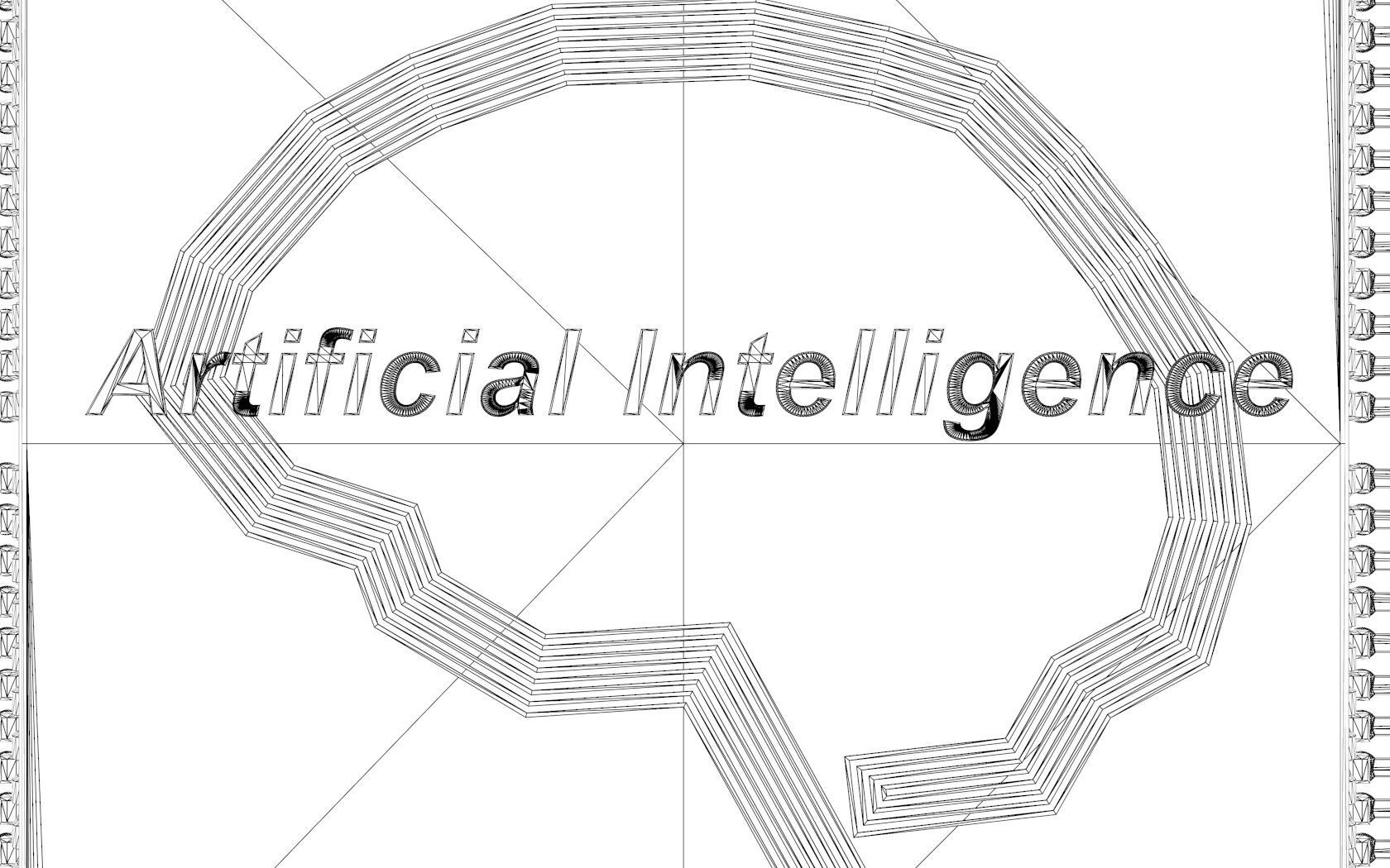 Artificial Intelligence Microchip Central Processors 3D model_11