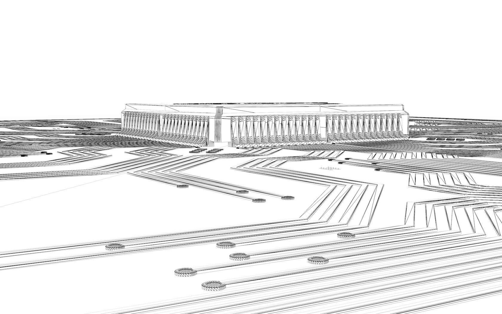 Artificial Intelligence Microchip Central Processors 3D model_3
