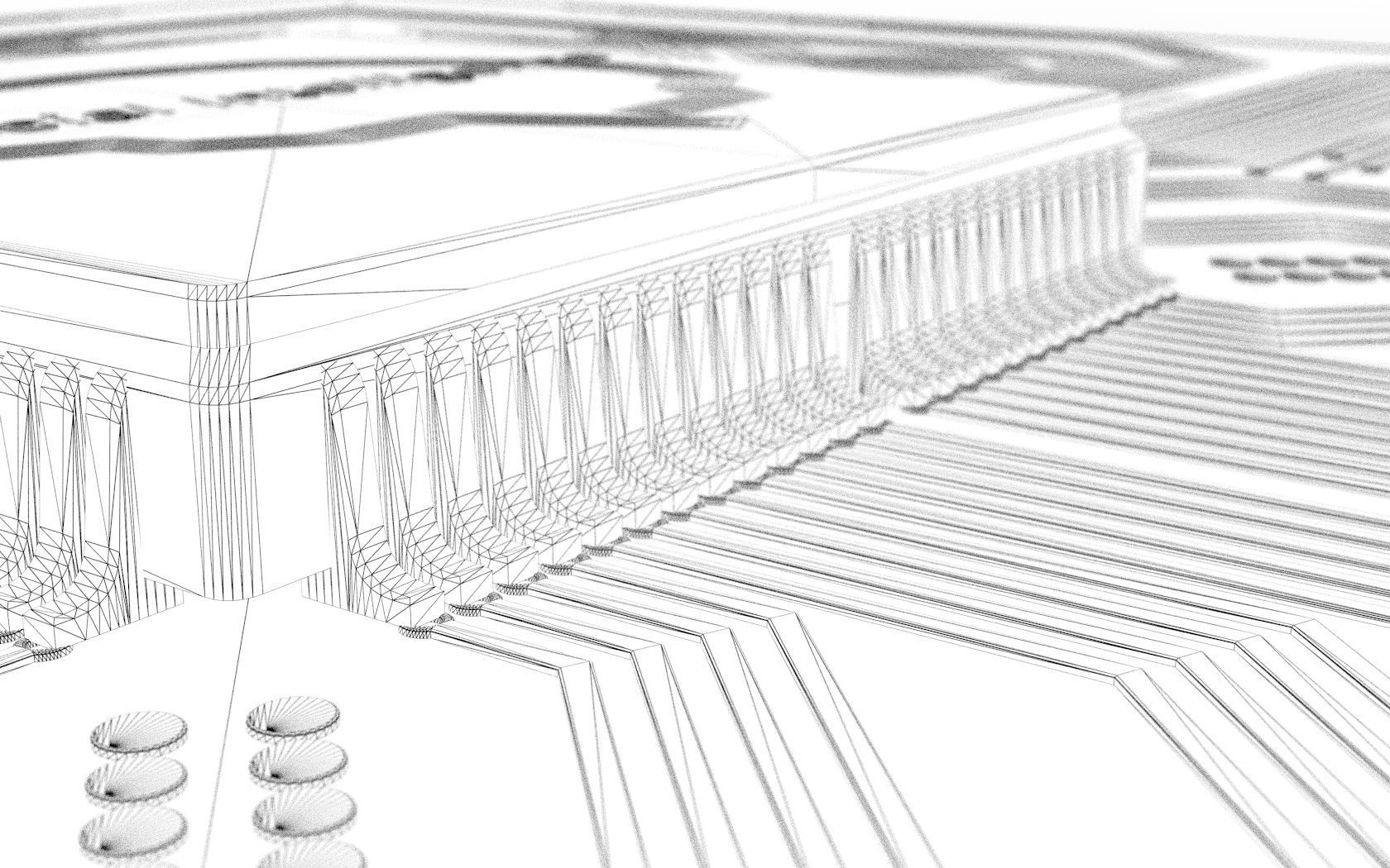 Artificial Intelligence Microchip Central Processors 3D model_13
