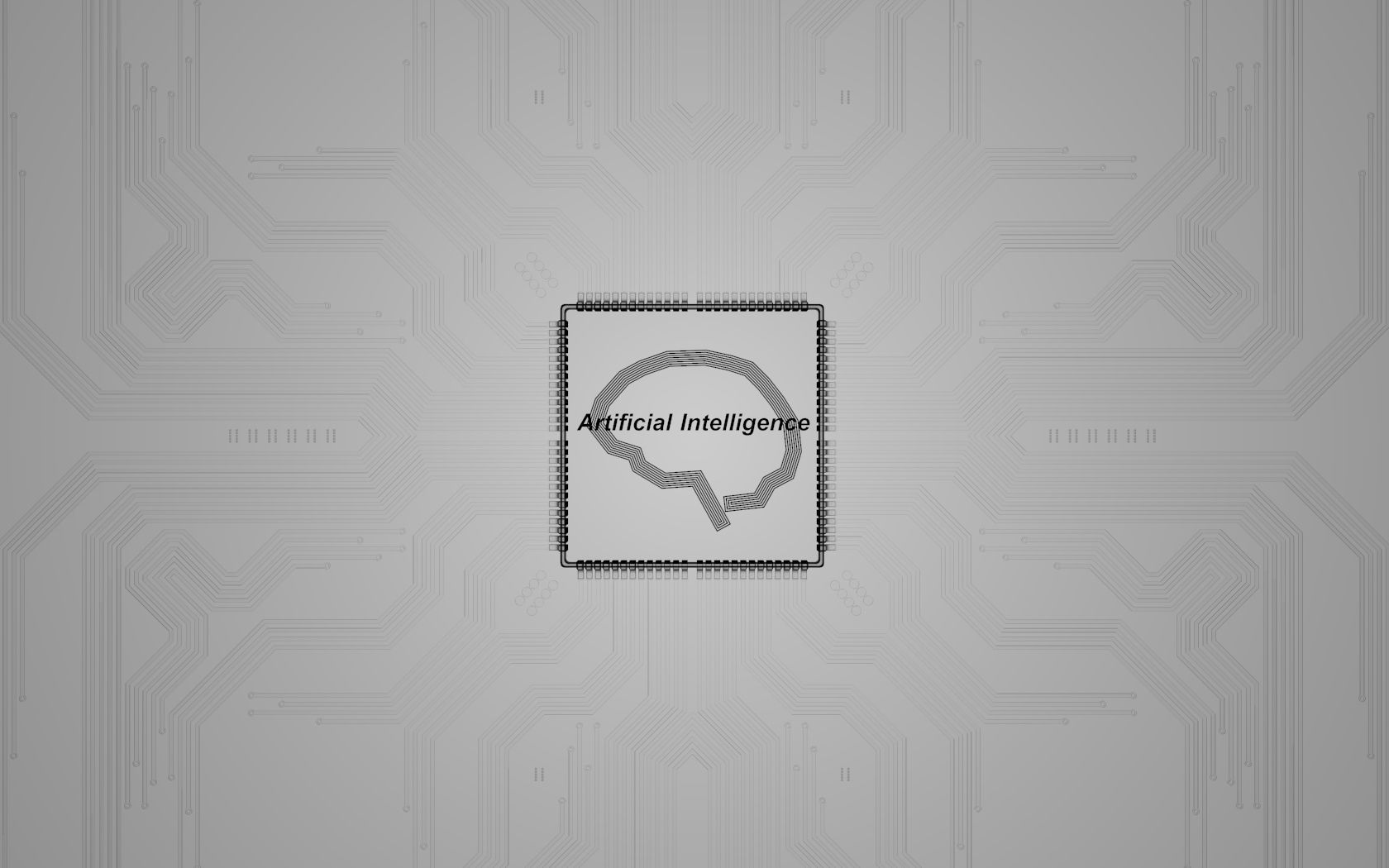 Artificial Intelligence Microchip Central Processors 3D model_2