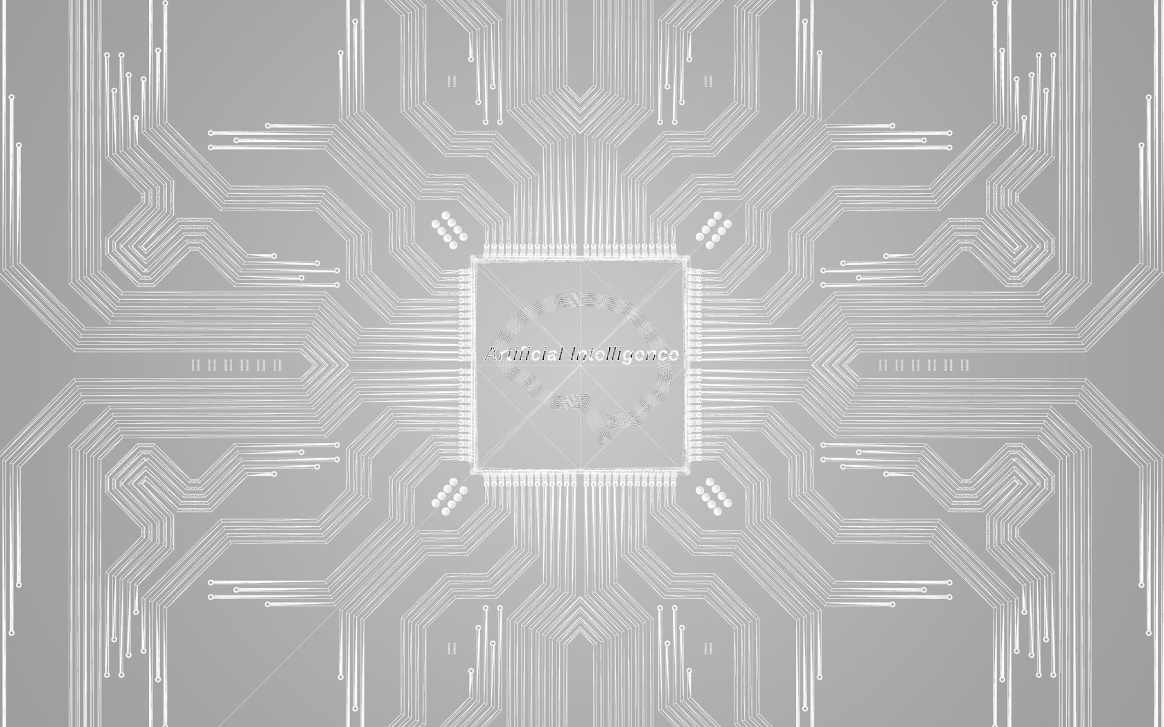 Artificial Intelligence Microchip Central Processors 3D model_5