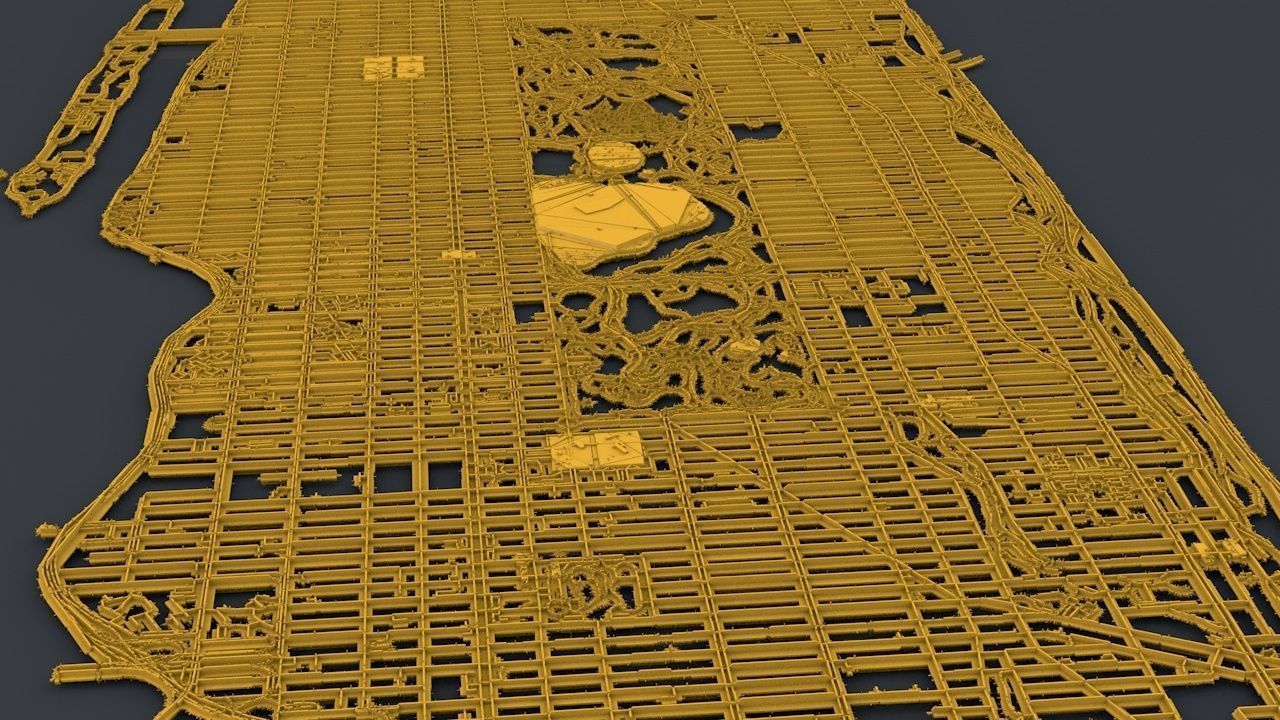 Sci-Fi Manhattan Streets 3D model_14