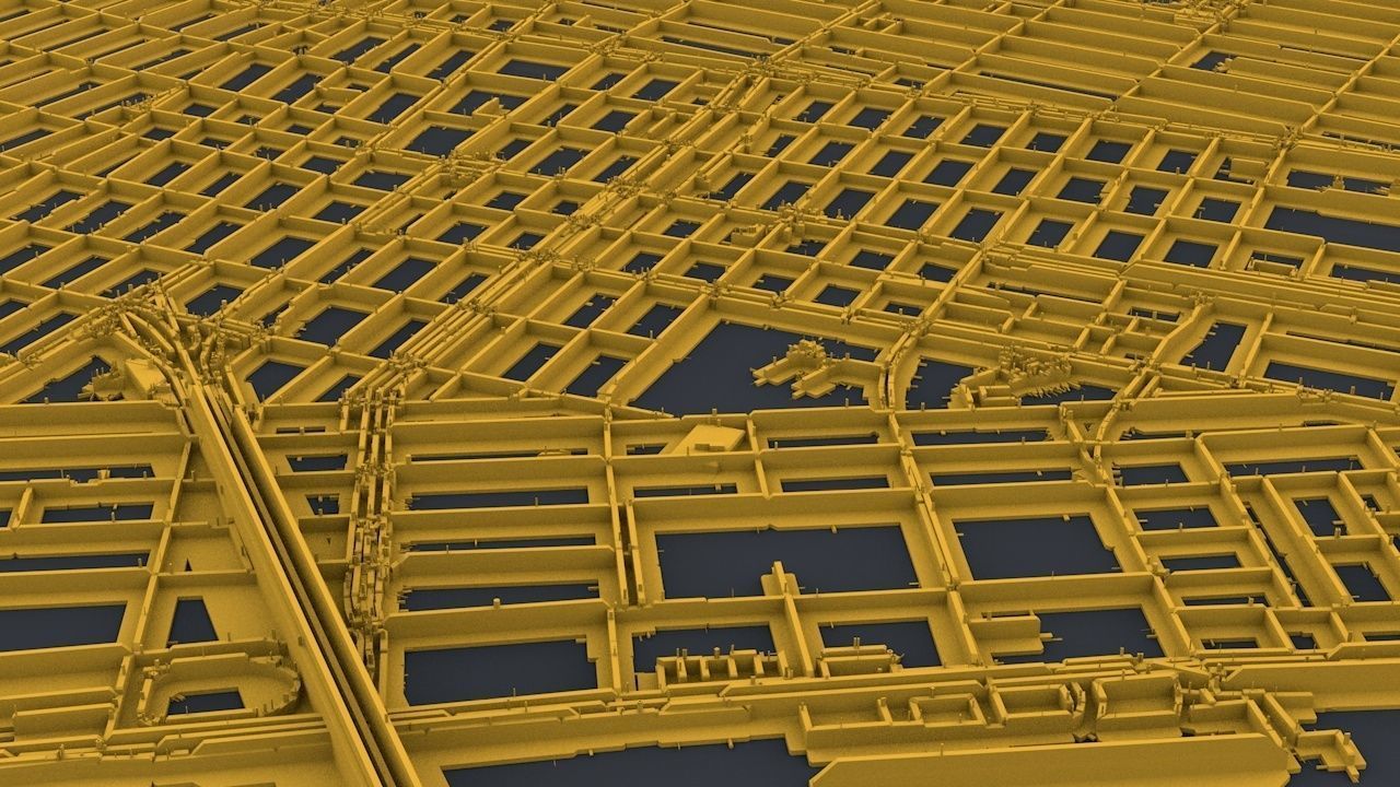 Sci-Fi Manhattan Streets 3D model_13