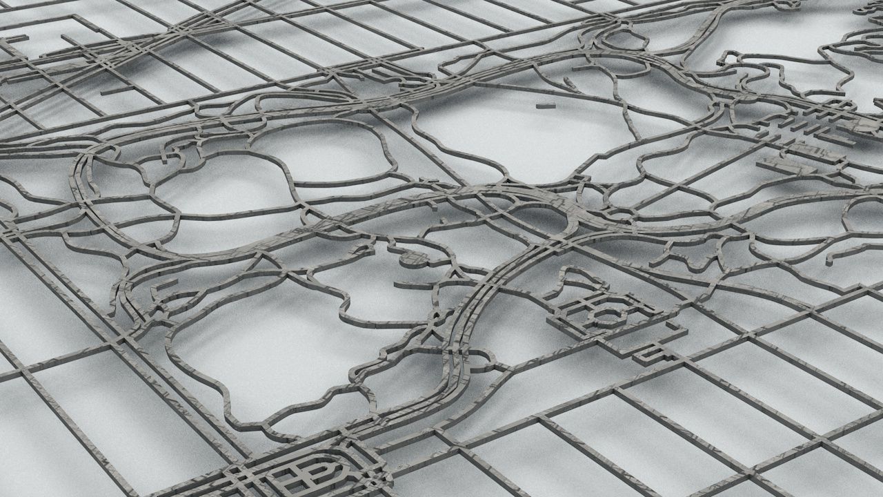 Sci-Fi Manhattan Streets 3D model_10