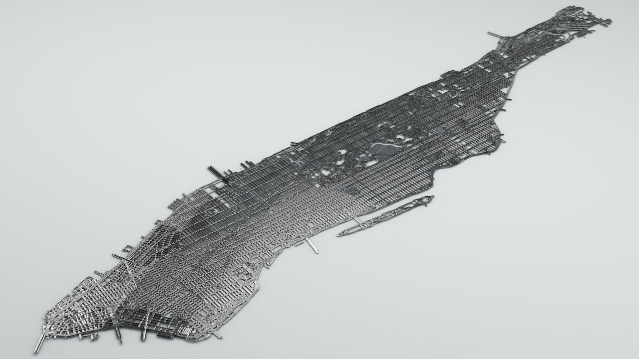 Sci-Fi Manhattan Streets 3D model_15