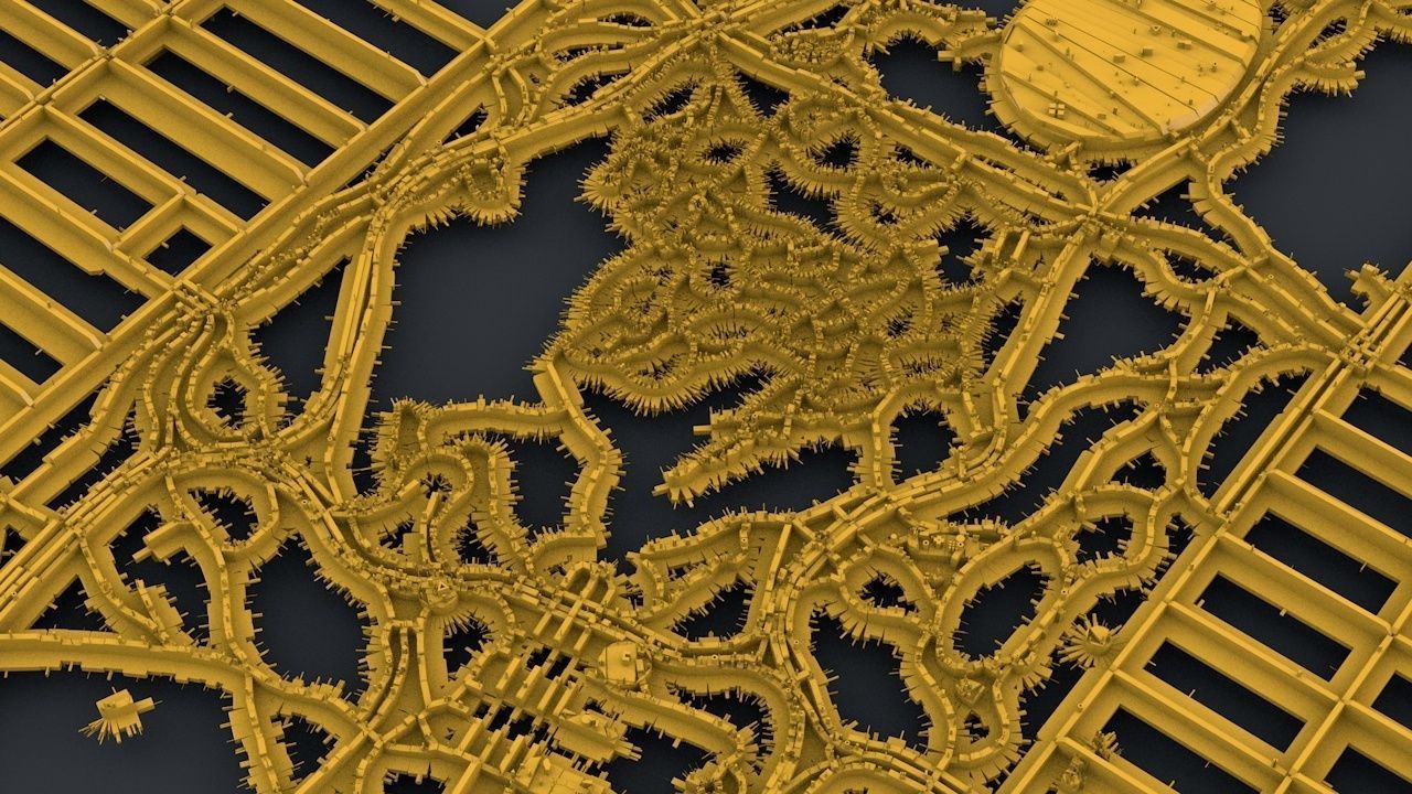 Sci-Fi Manhattan Streets 3D model_5