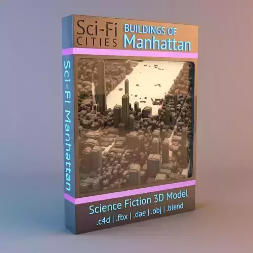 Sci-Fi Manhattan 3D Models 3D Model Collection