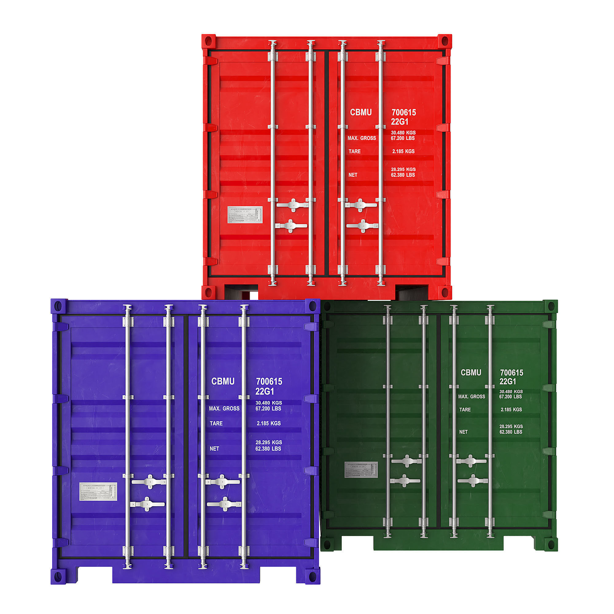 Shipping Container  3D model_3