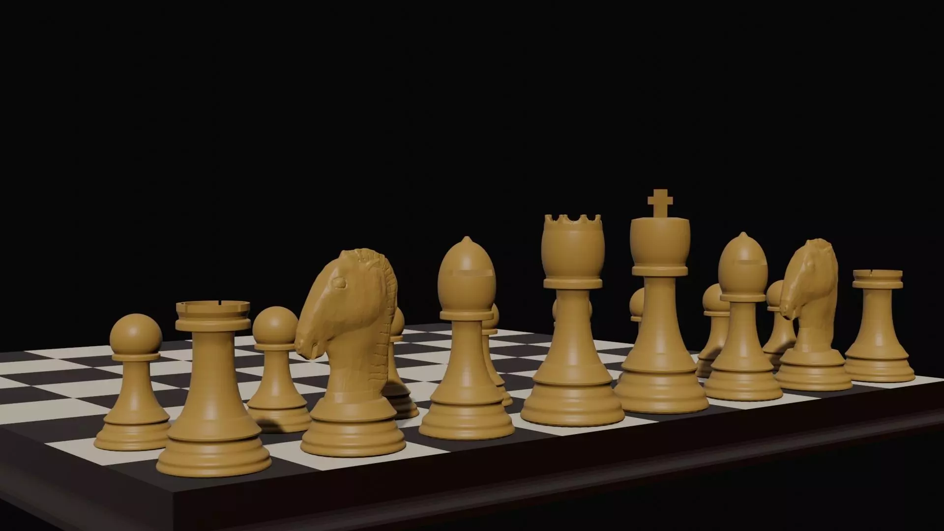 Chess Set Tournament Pieces Queen 3D print model_0