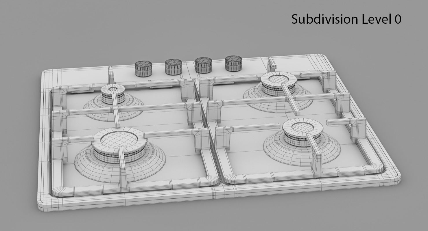 Siemens EG6B6PO90R Cooktop 3D model_7