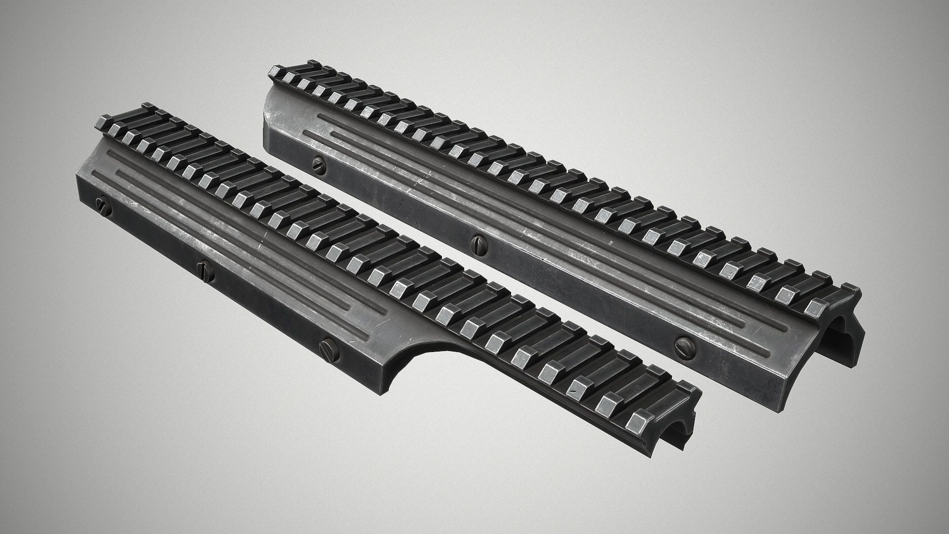 FN FAL Tactical Low-poly 3D model_10