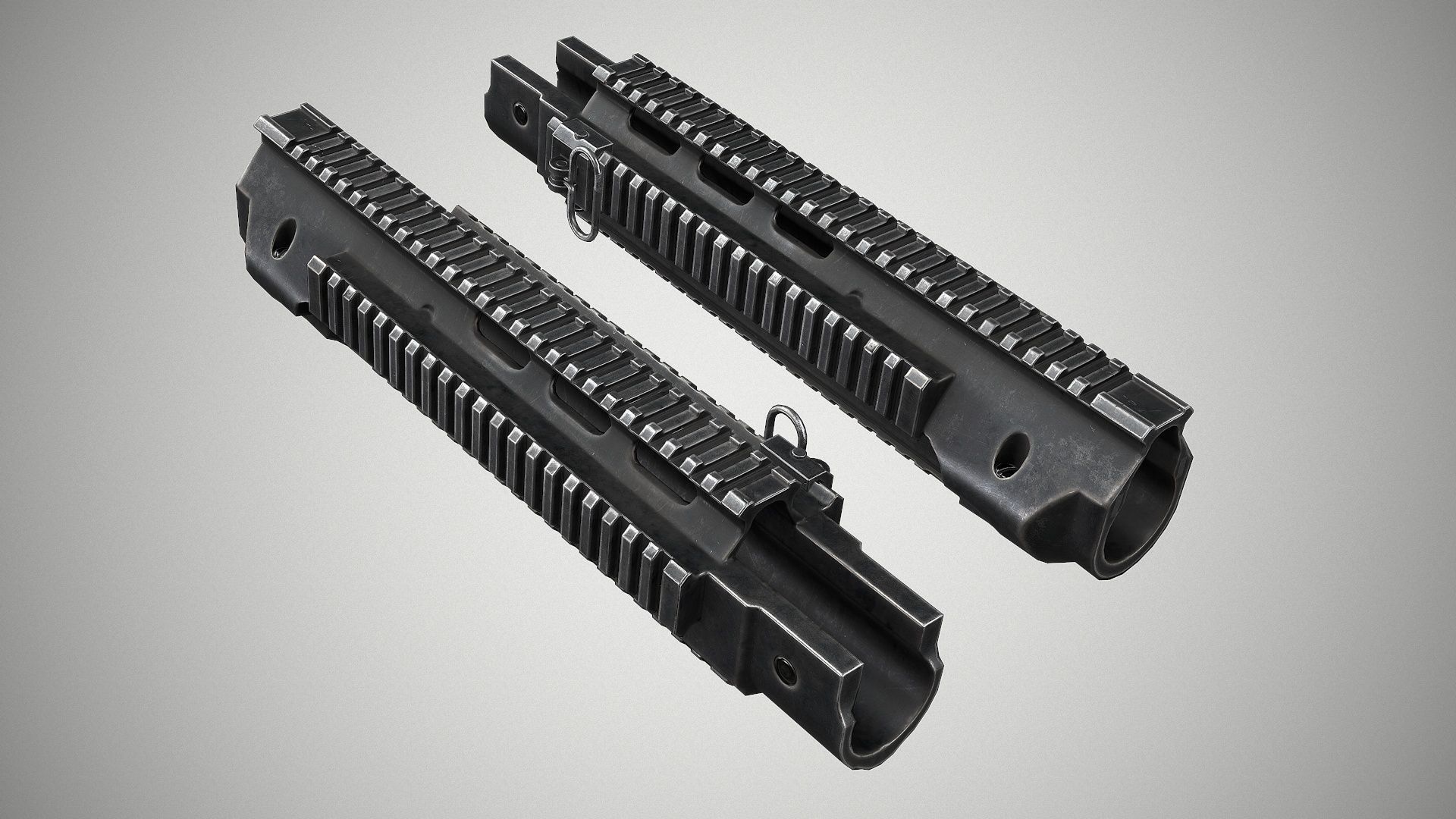 FN FAL Tactical Low-poly 3D model_7