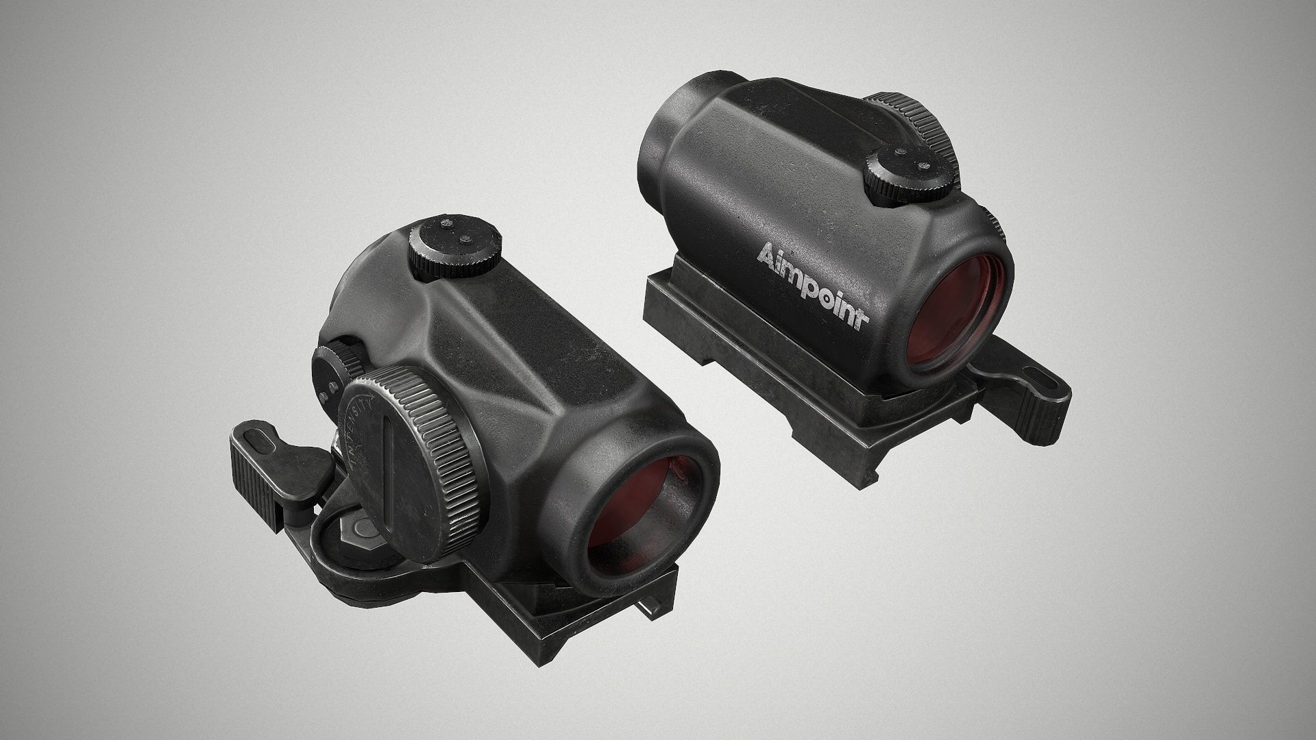 FN FAL Tactical Low-poly 3D model_9