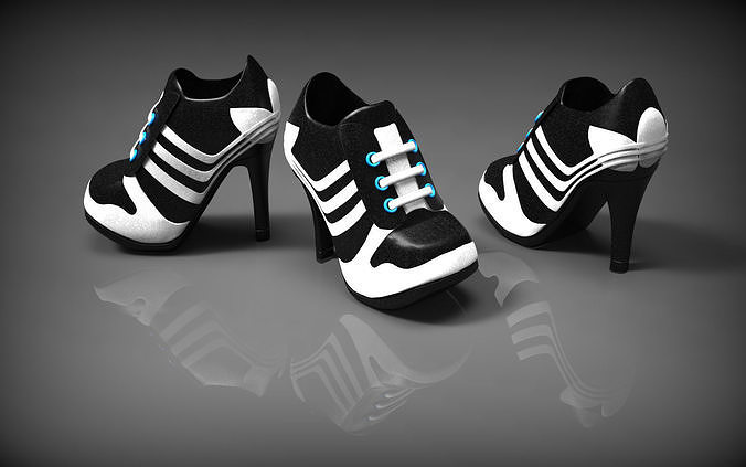 shoes pair of high heel 3D model