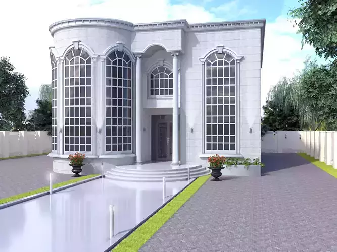 Classic villa built in united arab emerates in 2018   3D model