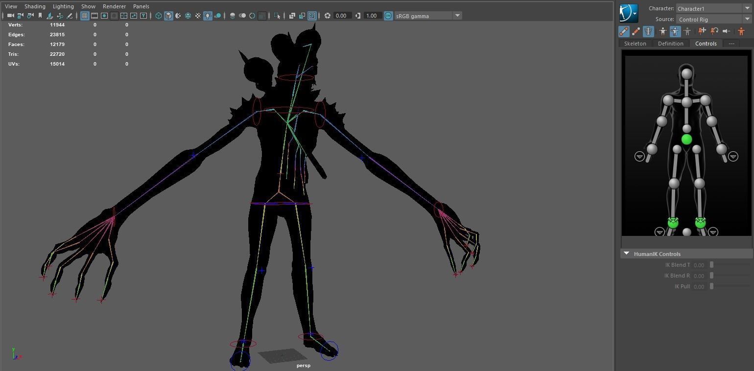 mutant3 humanoid running Low-poly 3D model_20