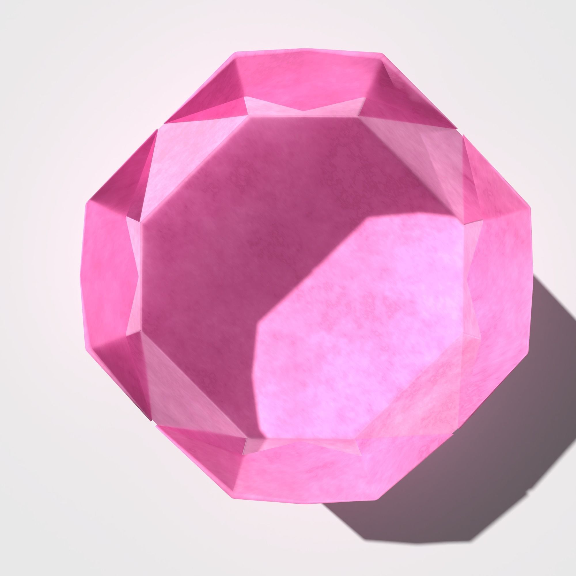 Origami Bowl Low-poly 3D model_4