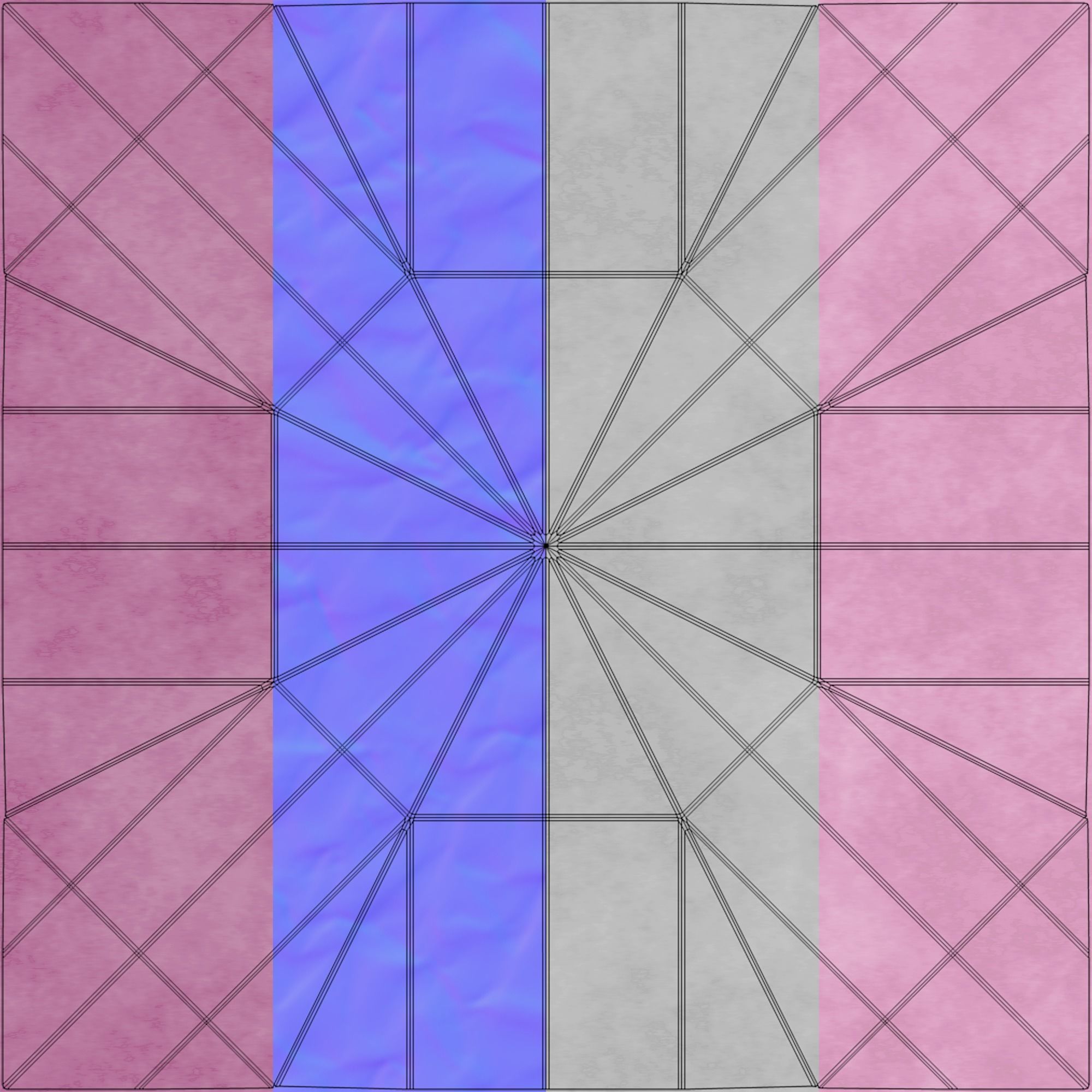 Origami Bowl Low-poly 3D model_7