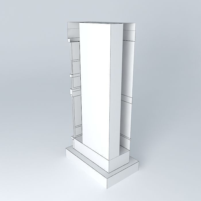 White house Free 3D model_4