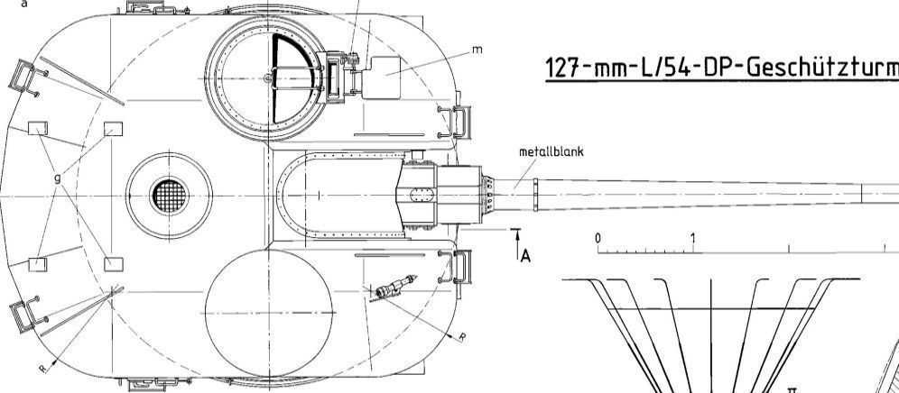 127mm MK 42 L54 naval gun 3D model_8