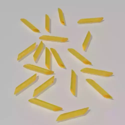 Dried Penne 3D model