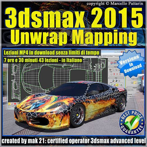 3ds max 2015 Unwrap Mapping vol 35 MP4 3D model