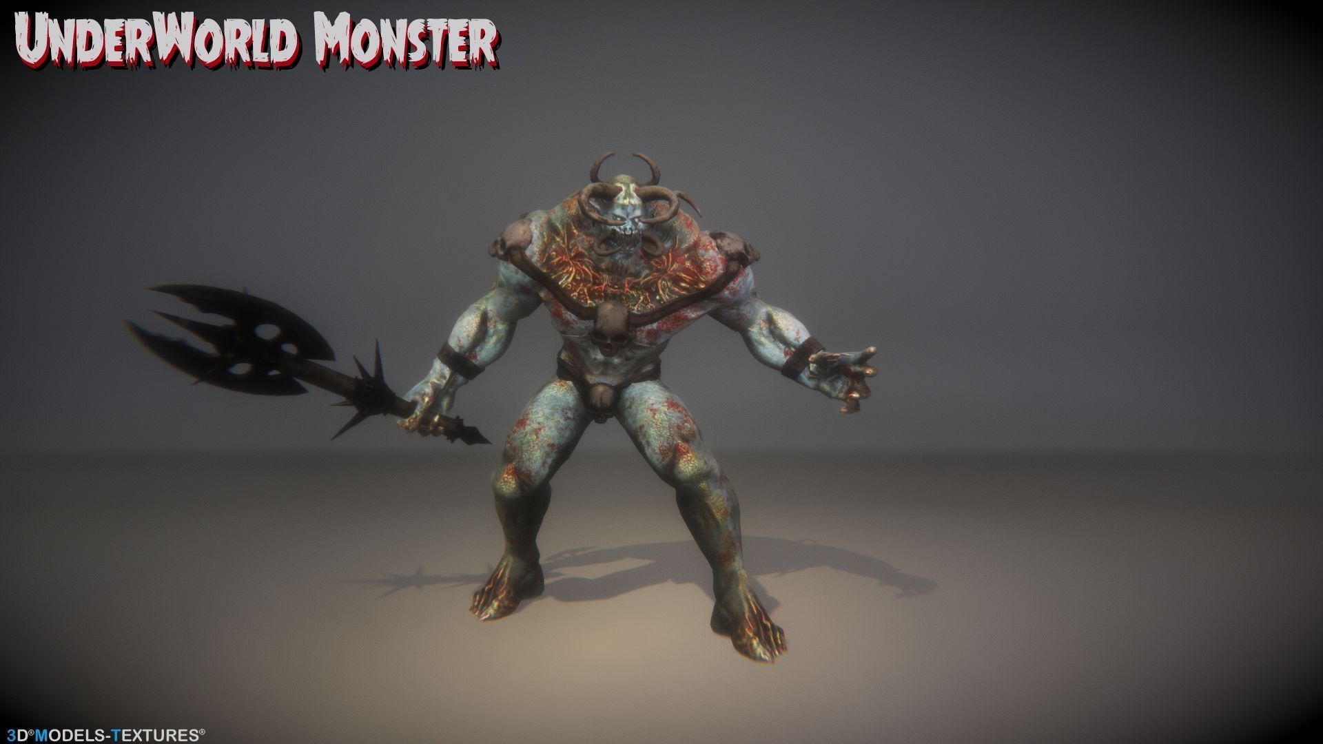 UnderWorld Monster for UNREAL Low-poly 3D model_8