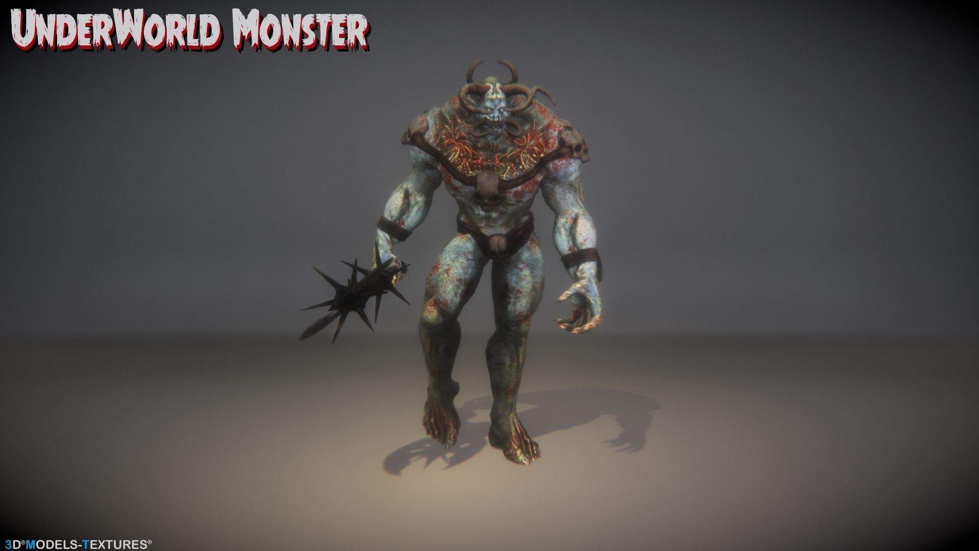 UnderWorld Monster for UNREAL Low-poly 3D model_3