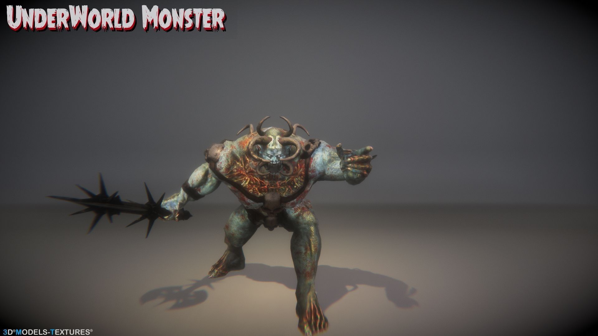 UnderWorld Monster for UNREAL Low-poly 3D model_11
