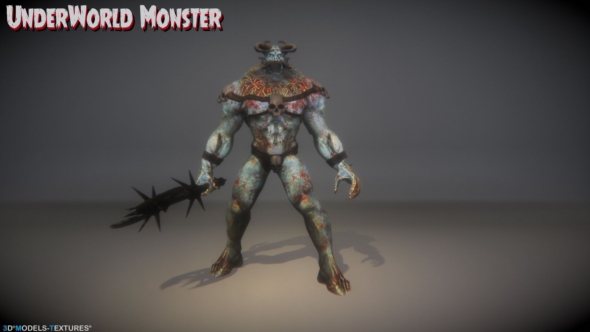 UnderWorld Monster for UNREAL Low-poly 3D model_2