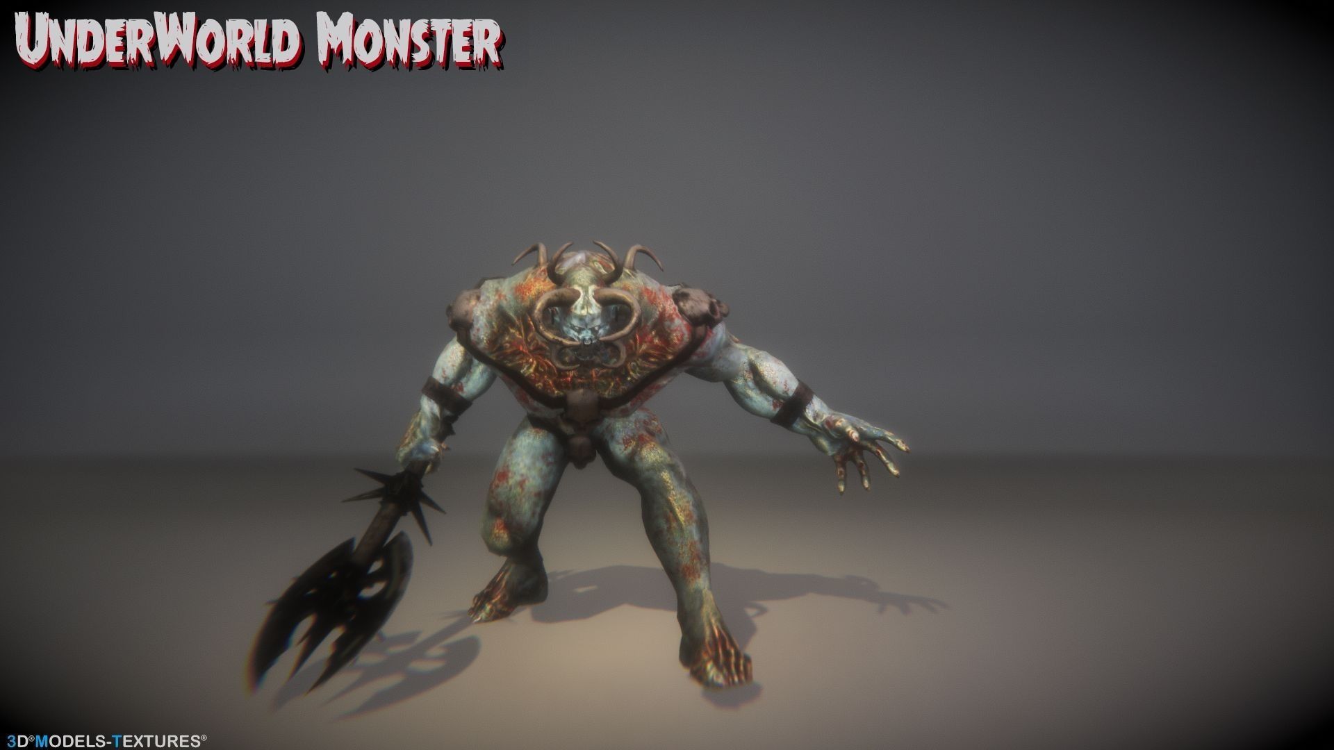 UnderWorld Monster for UNREAL Low-poly 3D model_10