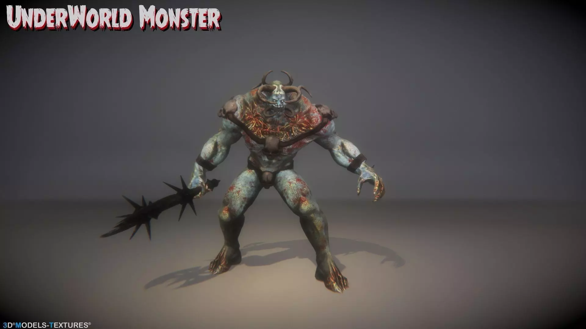 UnderWorld Monster for UNREAL Low-poly 3D model_0