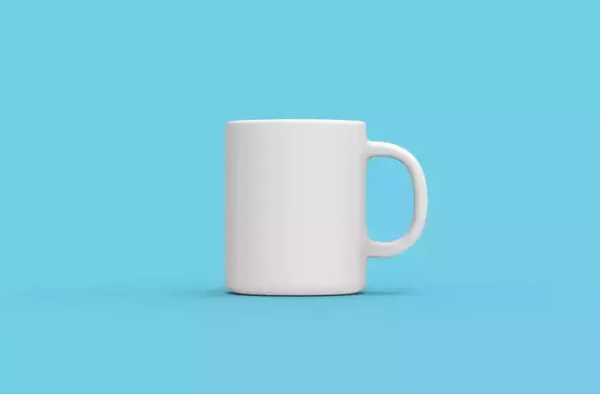 blank mug 3D model