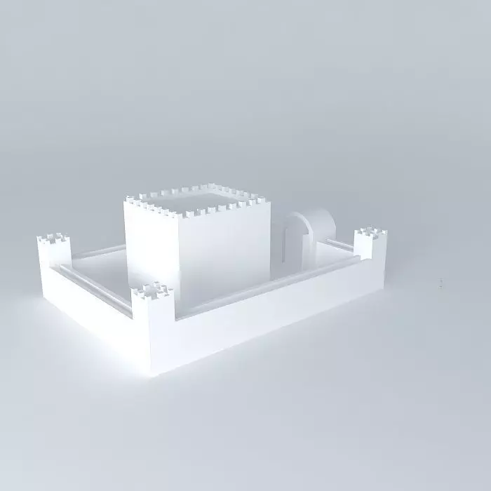 Brick castle Free 3D model